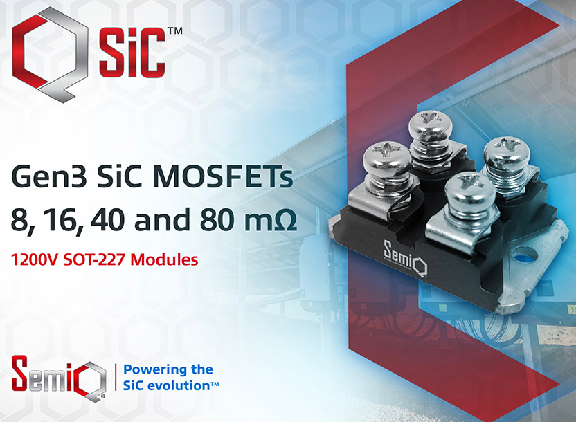 SemiQ Introduces Advanced 1200V SiC MOSFET Modules with Ultra-Fast Switching and High Thermal Performance