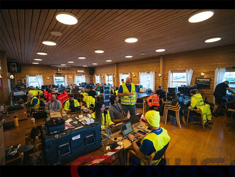 Microchip team alongside all other participants in Jammertest HQ
